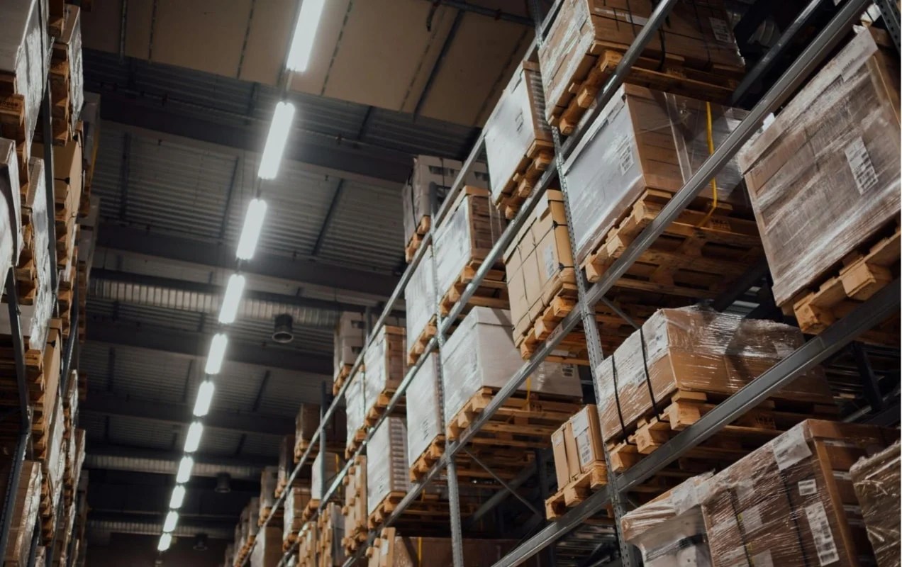 warehouse full of boxes and crates