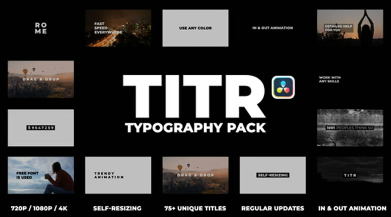 20+ Best Titles Templates for DaVinci Resolve in 2025