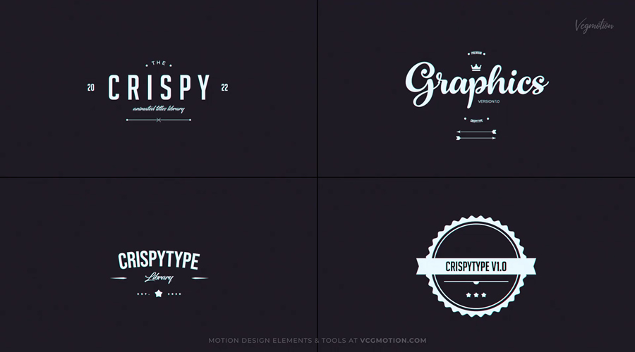 Vintage Text Animation Preset MOGRT Video Template Premiere Pro